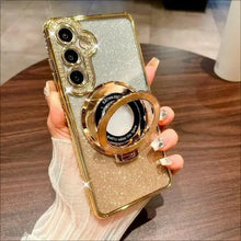 Compatible with S26Ultra S25Ultra/s24 / s23 Magnetic Stand Glitter Phone case Full package Phone case HNSJK0017