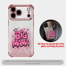 Glitter Pink Gradient Phone Case with Cute Crown & Hearts, Anti-Drop Soft Silicone Cover with Flower Lanyard for iPhone Samsung HNSJK0027