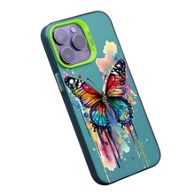 【BUY 4 ONLY PAY FOR 2】So Cool Case for iPhone with Unique Design, Watercolor Animal Hard Back + Soft Frame with Independent Button Protective Case for iPhone - Butterfliy