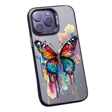 【BUY 4 ONLY PAY FOR 2】So Cool Case for iPhone with Unique Design, Watercolor Animal Hard Back + Soft Frame with Independent Button Protective Case for iPhone - Butterfliy