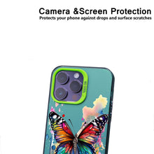 【BUY 4 ONLY PAY FOR 2】So Cool Case for iPhone with Unique Design, Watercolor Animal Hard Back + Soft Frame with Independent Button Protective Case for iPhone - Butterfliy