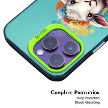 【BUY 4 ONLY PAY FOR 2】So Cool Case for iPhone with Unique Design, Watercolor Animal Hard Back + Soft Frame with Independent Button Protective Case for iPhone - Sheep