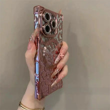 Compatible with for iPhone 17 Pro Max/16 Pro/15 Pro/14/13 Glitter Leopard Print phone case HNSJK0002