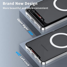 For Samsung S23U Matte Backplane Magic Shield Magnetic Suction Mobile Phone Case S22U NOTE20U Metal Lens Protective Cover