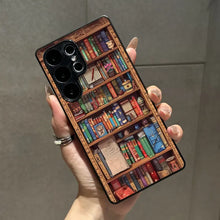 Compatible with iPhone 16 Pro Max /15/14/13/12/S25 Ultra/S24/S23/S22/Google Pixel 6/7/8/9 Phone Case  Bookshelf Pattern  phone case HNSJK0020