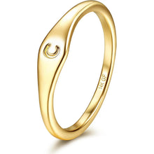 14K Plated Gold Filled Ring Initial Ring Dainty Simple Letter Band Rings Signet Stackable Pinky Alphabet Thin Thumb Rings for Women Non Tarnish Size 6 7 8 9 10 HNJZ0035