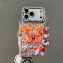 Compatible with for iPhone 17 Pro Max /17 Air/16 Plus /15/14/13 Butterfly Shining Phone Case HNSJK0014
