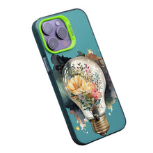 【BUY 4 ONLY PAY FOR 2】So Cool Case for iPhone with Unique Design, Watercolor Animal Hard Back + Soft Frame with Independent Button Protective Case for iPhone - Floral Lightbulb