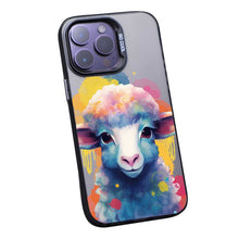 【BUY 4 ONLY PAY FOR 2】So Cool Case for iPhone with Unique Design, Watercolor Animal Hard Back + Soft Frame with Independent Button Protective Case for iPhone - Sheep