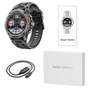 Large Round HD Screen Multifunctional Smart Watch, 1 Piece Fitness Tracker with Voice Assistant & Multiple Sports Modes, Phone Call Smartwatch, Fashion Smart Sports Watch for Men & Women