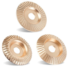 Wood Carving Disc Set for Angle Grinder 3Pcs, Grinding & Shaping Wheel for Wood Cutting, Durable Grinder Attachment Set HN0003