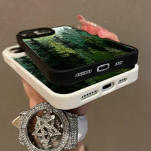 Stained Glass Forest Magnetic Protective Case for iPhone 17 16 E Pro Max 15 Plus 14 13 12 11 XS XR, Girly Design | Shockproof, Silicone, Stylish, Trendy, and Scratch Resistant HNSJK0038