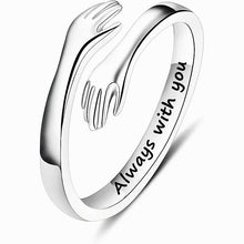 Hug Ring for Daughter/Granddaughter Valentine’s Day Gift – “I Will Always Love You” (No Ring Box) HNJZ0010