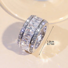 Eternal Lifetime Ring - Wide Band Type - Synthetic Zirconium - For Weddings and Daily Wearing HNJZ0037