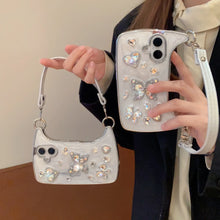 Compatible with for iPhone 17 Pro Max /17 Air/16 Plus /15/14/13 Butterfly heart-shaped three-dimensional phone case HNSJK0010