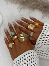 7 Pieces Women's Vintage Fashion Geometric Design Ring Set, Bold Metal Rings, Perfect for Daily Wear & Party, Jewelry Gifts HNJZ0032