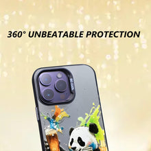 【BUY 4 ONLY PAY FOR 2】So Cool Case for iPhone with Unique Design, Watercolor Animal Hard Back + Soft Frame with Independent Button Protective Case for iPhone - painting panda