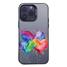 【BUY 4 ONLY PAY FOR 2】So Cool Case for iPhone with Unique Design, Watercolor Animal Hard Back + Soft Frame with Independent Button Protective Case for iPhone - Heart