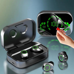 In-ear Design Wireless Headphones, 1 Piece Wireless In-Ear Headphones with LED Battery Indicator, Touch Controls, Sound Isolation, Ideal gift for Music Gaming Sports Mother's Day