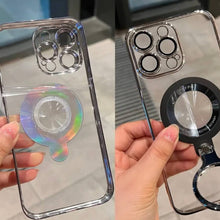 Compatible with Magsafe Transparent 360° Rotation Phone Case