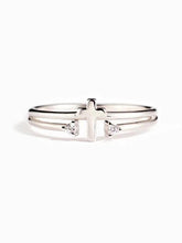 Fashion Rhinestone Decorated Cross Ring, Adjustable Rings, Fashion Jewelry for Party, Daily Decor, Trendy All-match & Exquisite Jewelry for Birthday Gift HNJZ0023