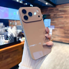 Sleek Solid Color Phone Case, Full Camera Coverage Anti-Scratch Shockproof Case for iPhone, Ultra-Thin Crystal Texture Phone Back Cover HNSJK0034