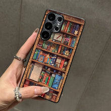 Compatible with iPhone 16 Pro Max /15/14/13/12/S25 Ultra/S24/S23/S22/Google Pixel 6/7/8/9 Phone Case  Bookshelf Pattern  phone case HNSJK0020
