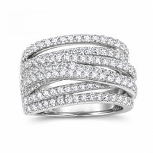 Women's  Wrap-Around Ring, Luxury Jewelry for Gifts, Refined Elegance for Formal Events, Sparkling Stones, Hypoallergenic & Comfortable Fit HNJZ0049