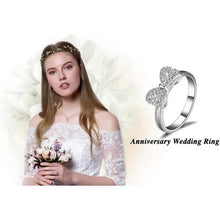 Sterling silver promise ring set with cubic zirconia, suitable as a gift for girls or couples, perfect for daily wear Valentine’s Day Gift HNJZ0030