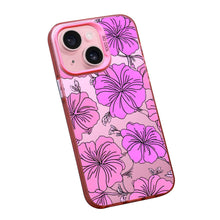 【BUY 4 ONLY PAY FOR 2】Pink Cute Case for iPhone with Unique Graphic Design, Hard Back + Soft Frame Protective Case - Coconut Girl Aesthetic Hibiscus Flower Pink Y2K Hawaiian