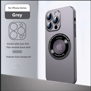 Anti-Drop Metal Frame Transparent Frosted Magnetic iPhone 12/13 Case