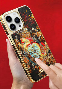 Dragon Embroidered Case for iPhone