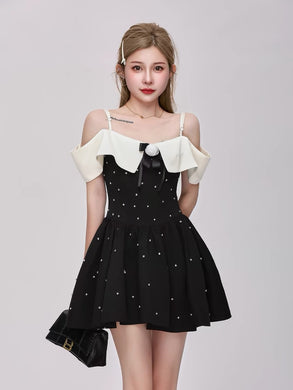 Xiaoxiangfeng ワンショルダーストラップレスドレス