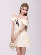 Xiaoxiangfeng ワンショルダーストラップレスドレス