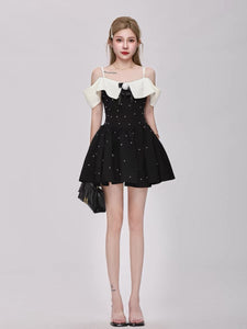Xiaoxiangfeng ワンショルダーストラップレスドレス