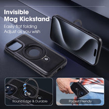 Luxury Leather Folding Stand Support Wireless Charging Case for iPhone