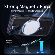 Luxury Leather Folding Stand Support Wireless Charging Case for iPhone