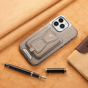 Magnetic Leather Case with Removable Cardholder Case for iPhone