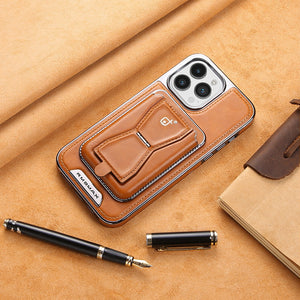 Magnetic Leather Case with Removable Cardholder Case for iPhone
