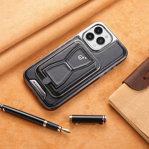 Magnetic Leather Case with Removable Cardholder Case for iPhone