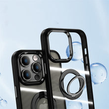 Suitable for Apple iphone15promax mobile phone case ring stand two-color protective cover