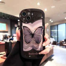 Big eyes smudge pink butterfly  for Apple 14PROMAX all-inclusive lens 13PRO