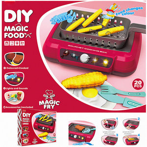 Children's sound and light simulation induction cooker food discoloration kitchen cooking tableware set oven toy