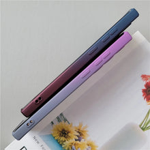 For Samsung S23ultra magnetic suction mobile phone case liquid silicone s21 two-color gradient s22 lens film anti-fall cover