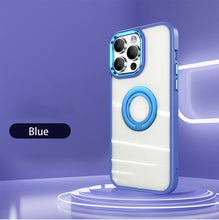 Suitable for Apple iphone15promax mobile phone case ring stand two-color protective cover
