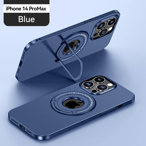 All-in-one bracket suitable for iPhone14Pro mobile phone case magsafe magnetic suction 13 metal lens protective cover