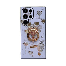 For iPhone 14Promax/Samsung Galaxy S23ultra mobile phone shell luxury diamond love ring bracket new Zflip5