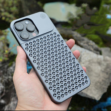 For iPhone case 14/13/12 Aromatherapy mobile phone case diy aluminum alloy anti-fall anti-fingerprint heat dissipation