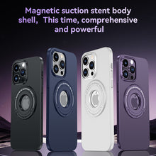 All-in-one bracket suitable for iPhone14Pro mobile phone case magsafe magnetic suction 13 metal lens protective cover