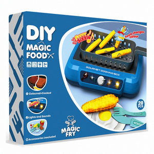 Children's sound and light simulation induction cooker food discoloration kitchen cooking tableware set oven toy